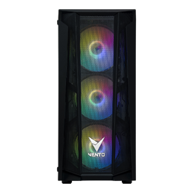 VENTO VG15FE 550W 80+ USB3.0 4x12CM FAN PENCERELI ATX SIYAH KASA