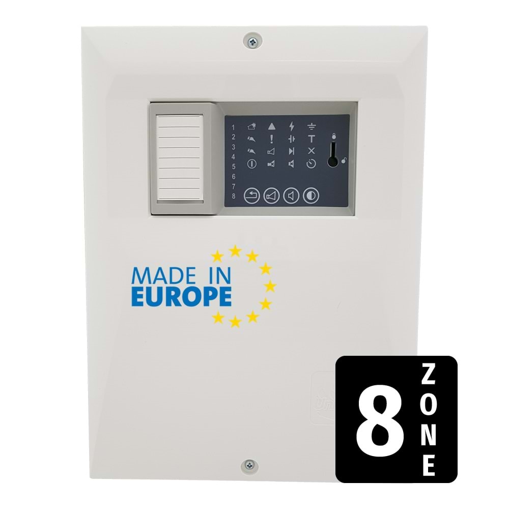 UniPOS FS 4000/8 8 Zonlu Konvansiyonel Yangın Alarm Paneli
