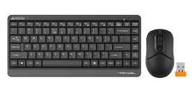 A4 TECH FG1112 KABLOSUZ Q MULTIMEDIA MINI KLAVYE + MOUSE SET SIYAH