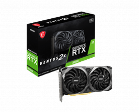 MSI RTX3050 8GB GDDR6 128BIT VENTUS 3xDP/HDMI (GEFORCE RTX 3050 VENTUS 2X 8G OC)