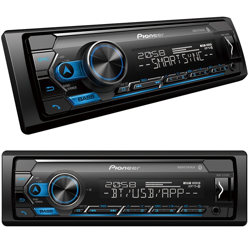 PIONEER MVH-S325BT USB/FM/AUX/BT BLUETOOTH'LU MEKANİKSİZ OTO TEYP 4 X 50 WATT