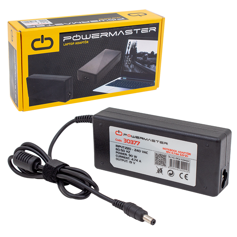 NOTEBOOK ADAPTÖR PM-30377 ACER 19V/4.74A 5*5*2*1 UÇ POWERMASTER